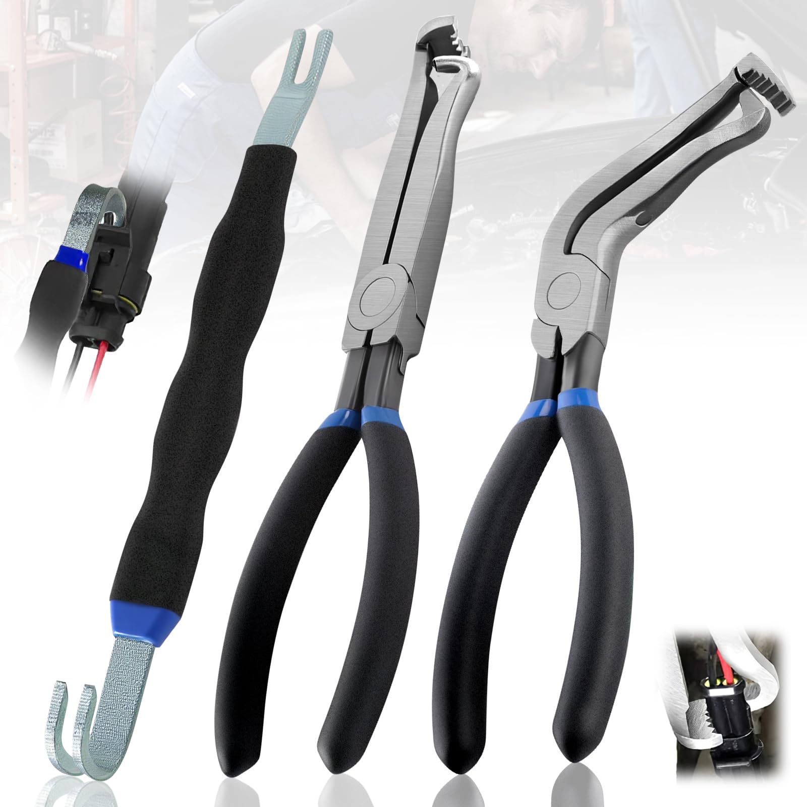 3Pcs Electrical Disconnect Pliers 37960/37980, Electrical Connector Separator 13120, 8