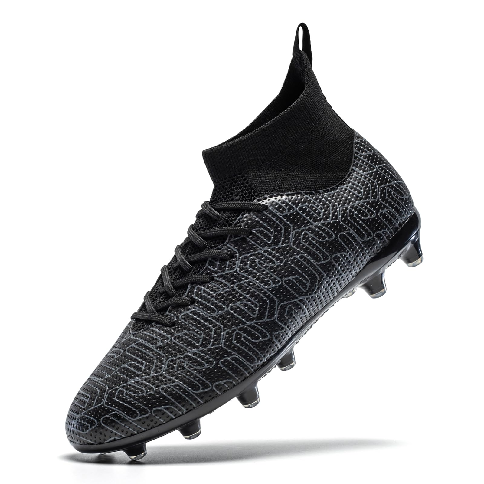 Boys Soccer Cleats Unisex Training Football Cleats Girls Youth High-top Soccer Shoes Athletic Outdoor Football Shoes for Little/Big Kid-picture-11