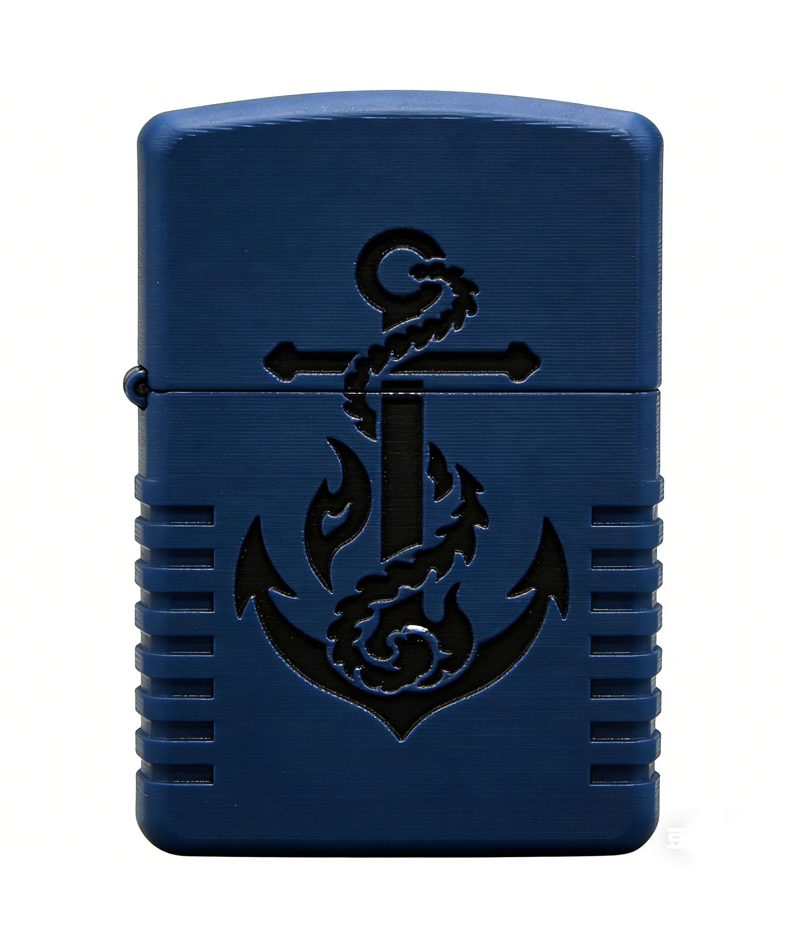 Vintage Dragon Anchor Carved Kerosene Lighter Windproof Grinding Wheel Flip Top Kerosene Lighter for Outdoor Use (C)