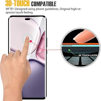 WFTE 2-Pack Screen Protector for HONOR Magic7 Lite/X9C 3D Full Coverage,Anti-Scratch,High Transparency,Anti-fingerprint,Bubble-Free,Premium Tempered Glass Screen Protector For HONOR Magic 7 lite 5G
