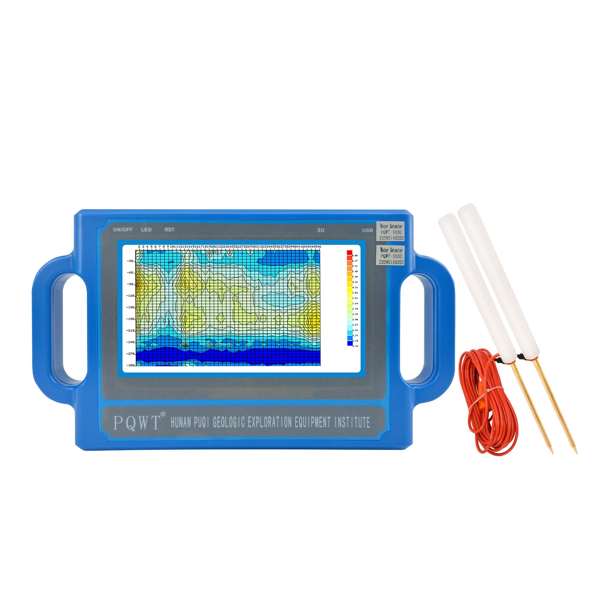 S150 Rilevatore d'acqua sotterraneo per strumento di prospezione geologica di perforazione di pozzi con funzione di mappatura automatica di profondità 150M per rilevamento e posizione delle acque