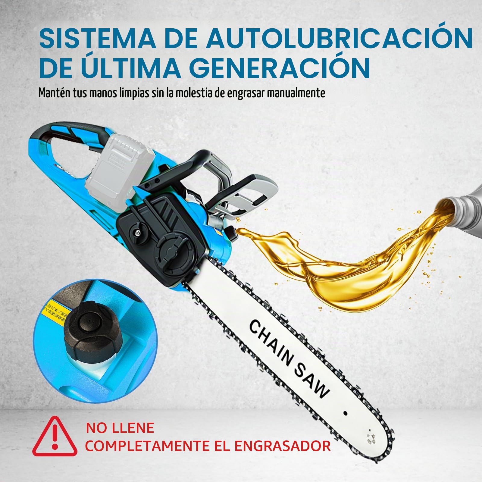 Motosierra eléctrica con batería compatible con Makita 18 V | Motosierra Bateria, 16 Pulgadas Motosierra Eléctrica Bateria, Motosierra Inalámbrica Portátil