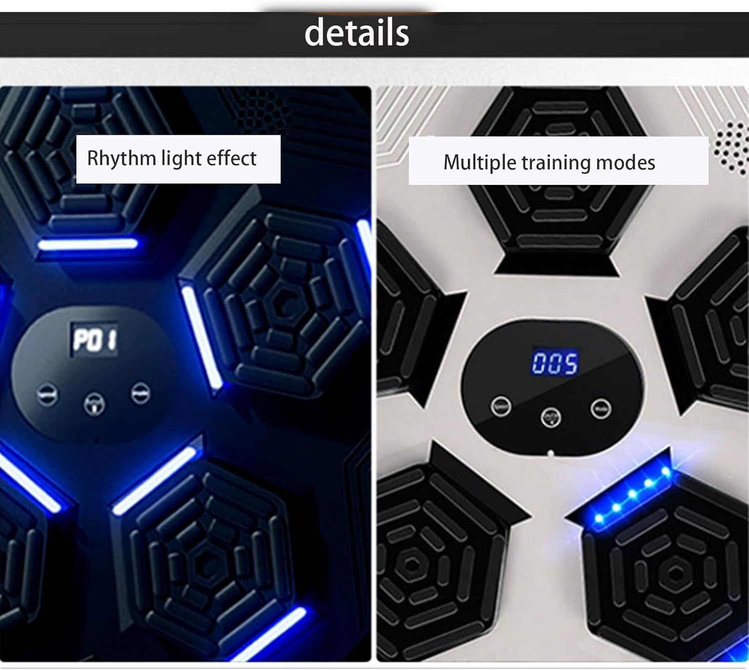 Smart Music Boxing Machine,Home Wall Target,9 Modes,18 Speeds,Fun Training Equipment,Suitable for All Ages