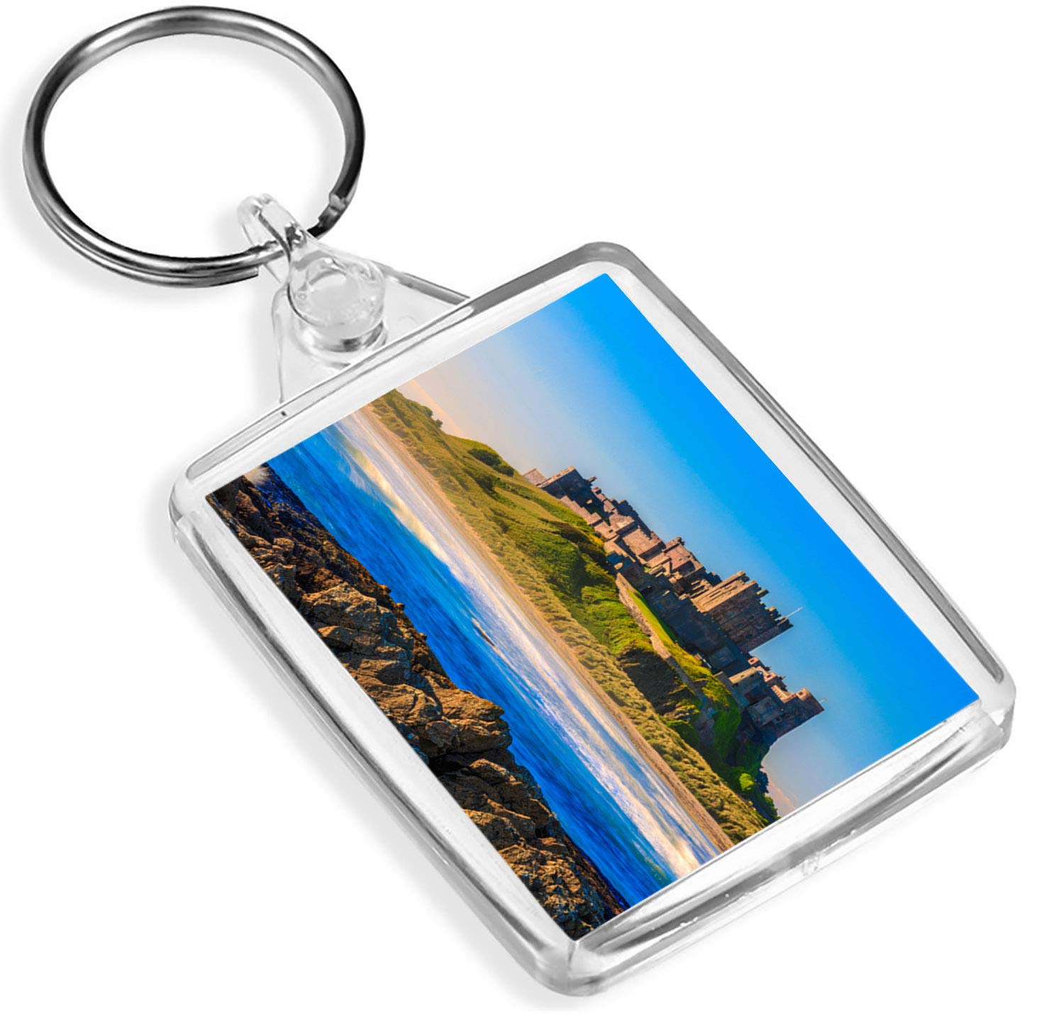 1 x Bamburgh Castle England UK Tourist - Keyring - IP02 - Mum Dad Kids #3078