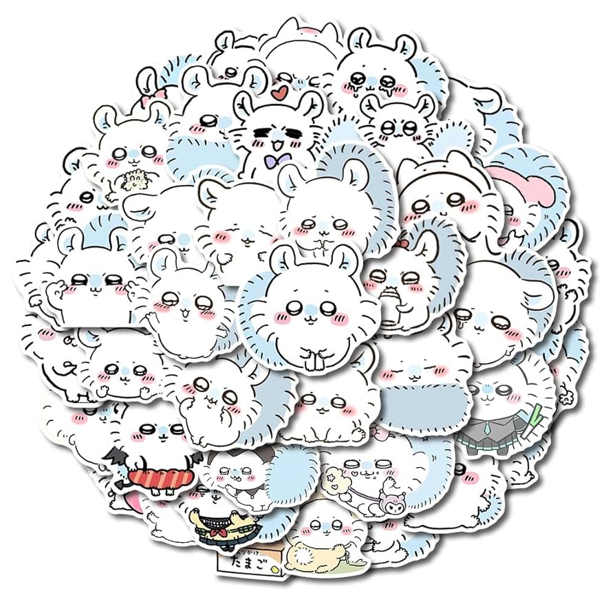 Amazon | 54枚 モモンガ ステッカー ちいかわ 可愛い おしゃれ