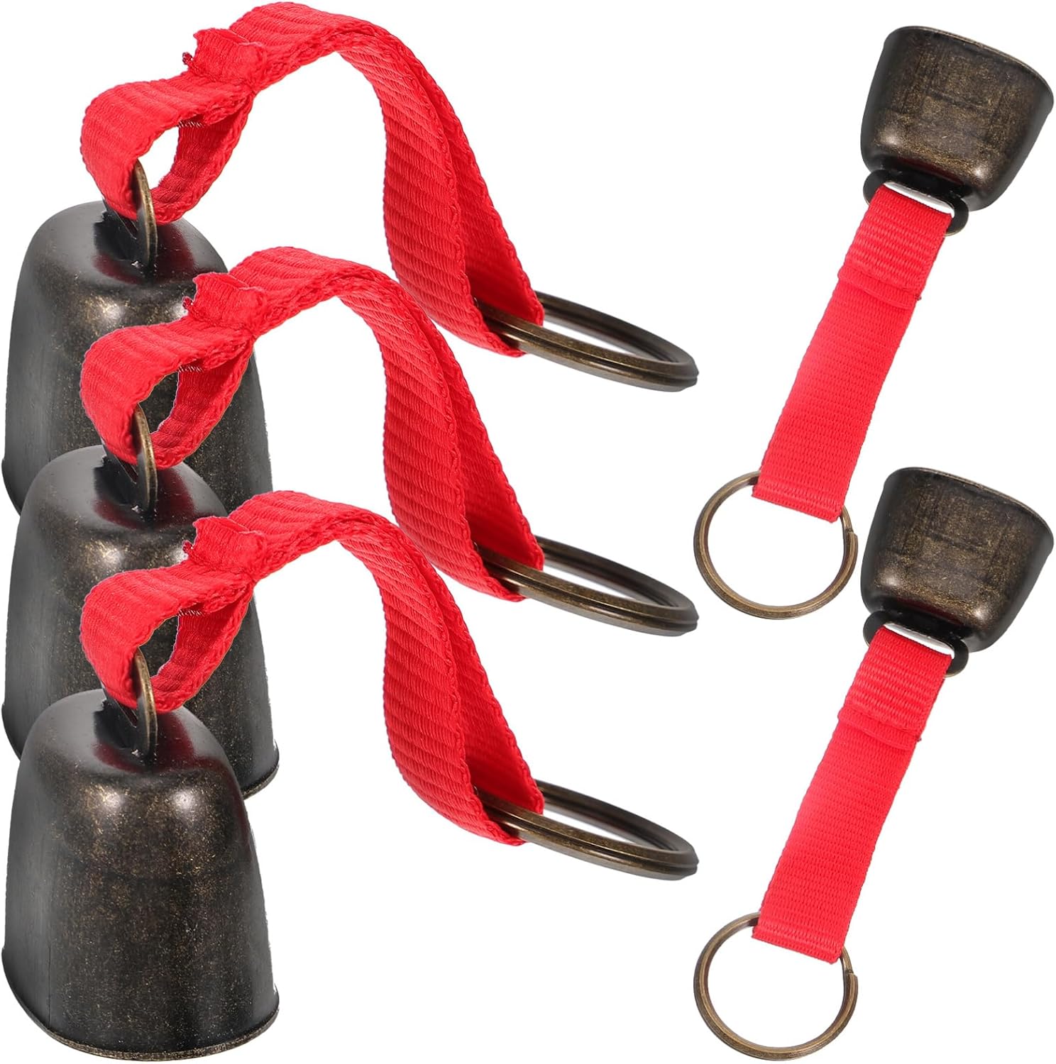 5Pcs Vintage Bear Warning Bell Set for Camping & Hiking Safety 5Pcs Vintage Bear Warning Bell Set for Camping & Hiking Safety