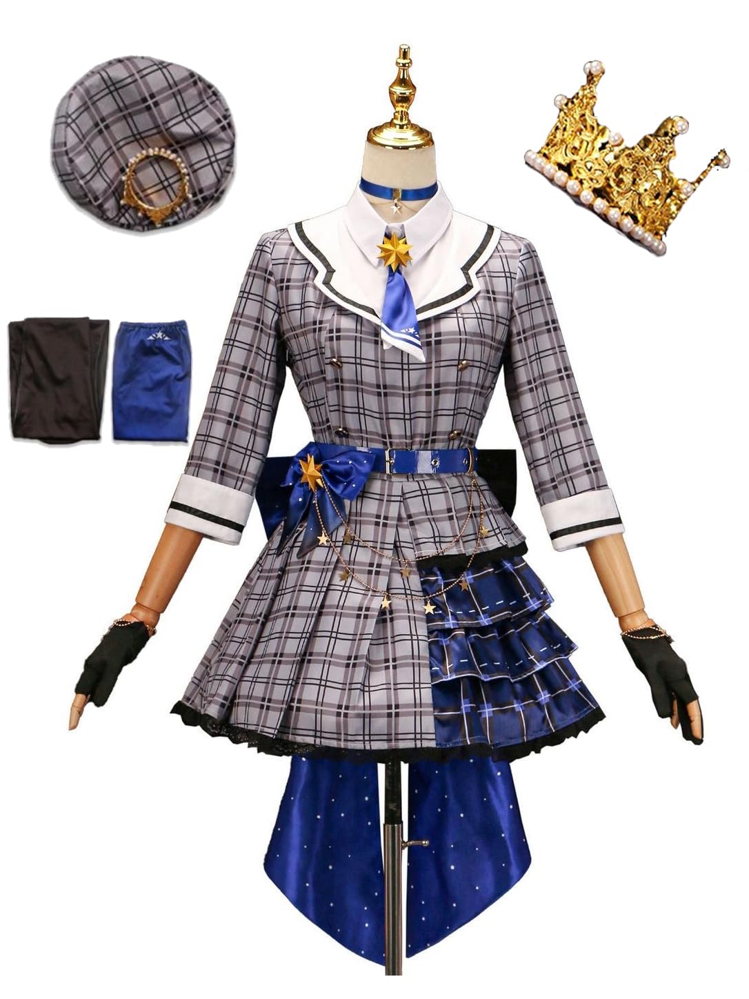 Amazon.co.jp: [NAMIKOE] 星街すいせい コスプレ 衣装 靴下付き