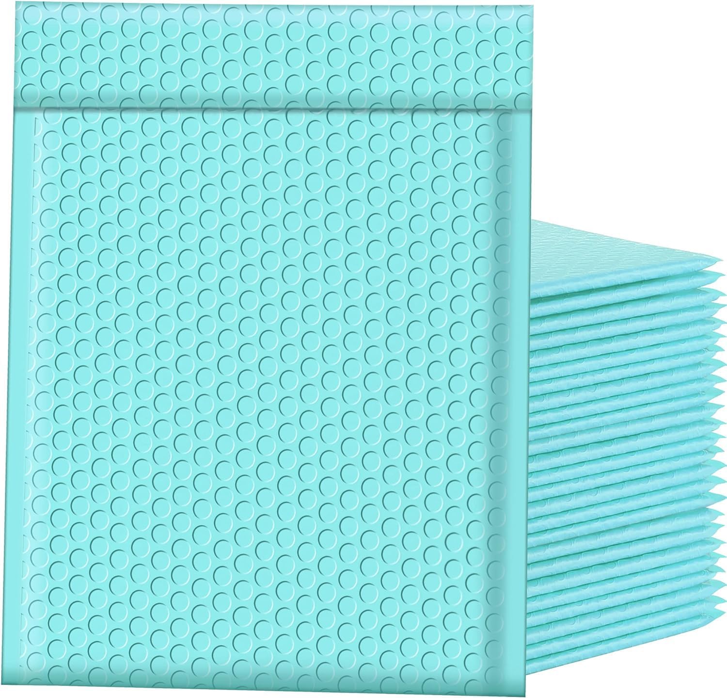 25 Pack Bubble Mailers 6x10 Inch, Padded Poly Mailing Envelopes with Self Seal, Opaque Matte Shipping Bags for Small Business Packaging, Blue