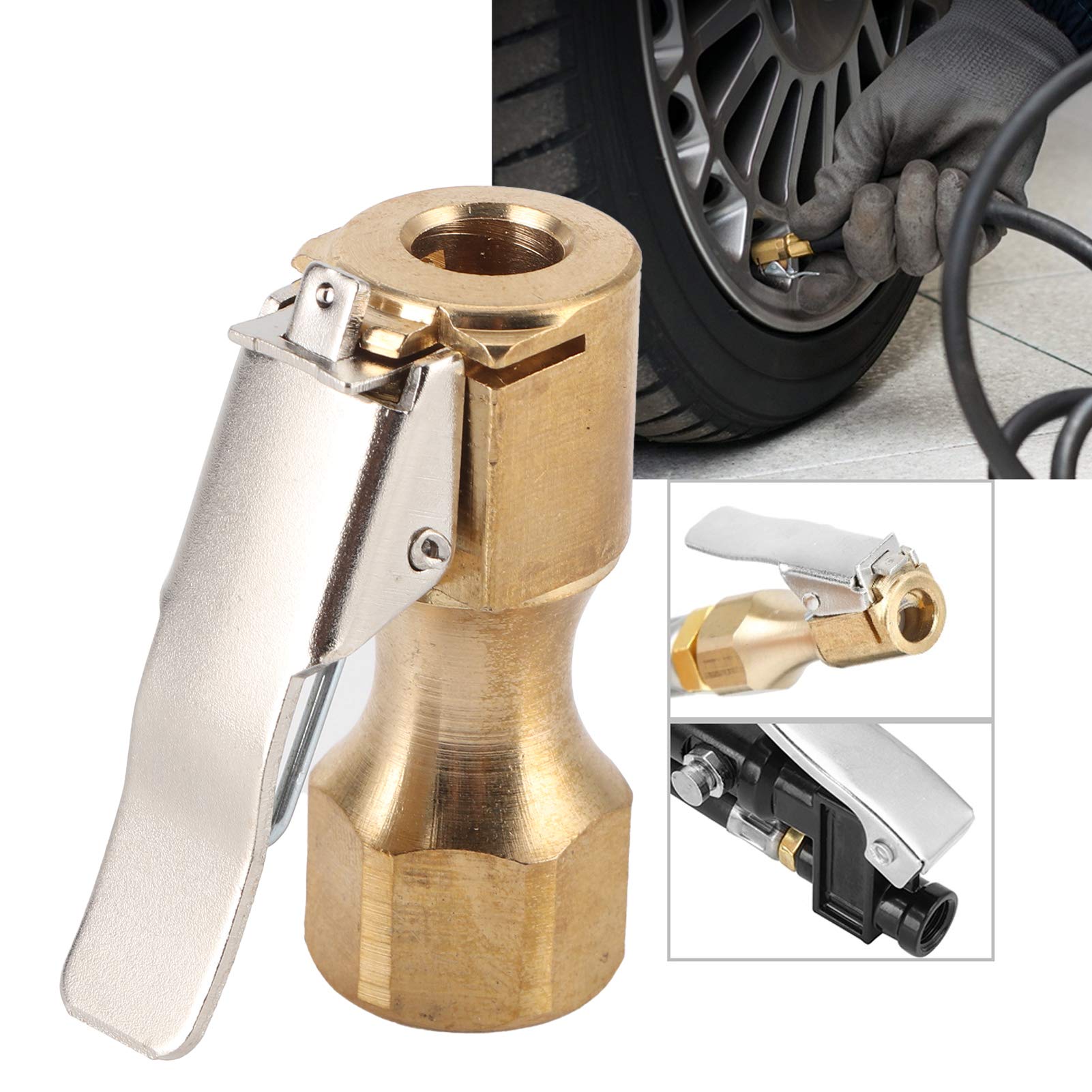Mandril De Aire Con Válvula De Bloqueo De 8mm - Kit Completo En Latón, Hasta 250 PSI
