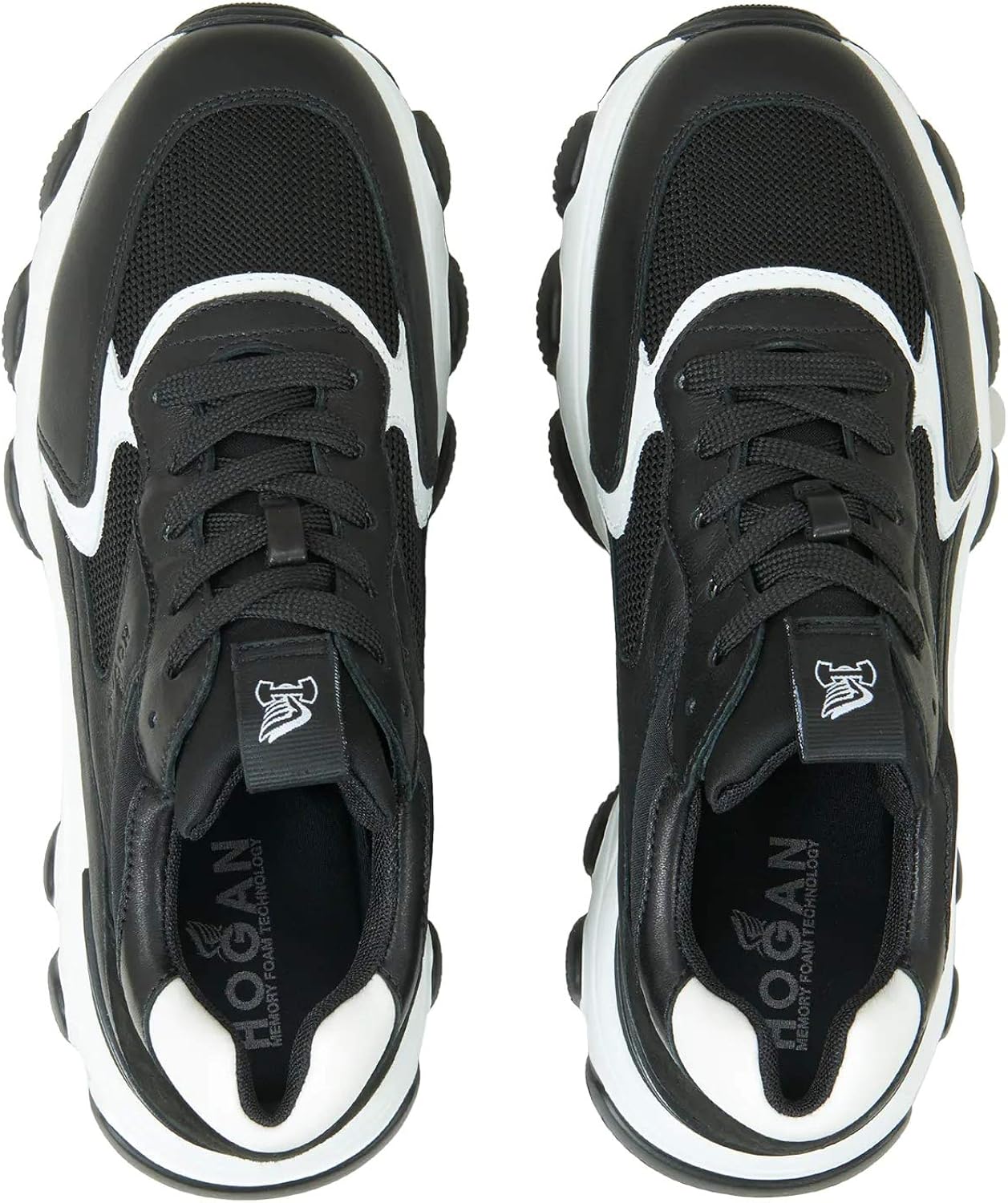 Hogan Sneakers da Donna Hyperactive Nere e Bianche - HXW5400DG60 ONY0002 -  Taglia 38 : Amazon.it: Scarpe e borse