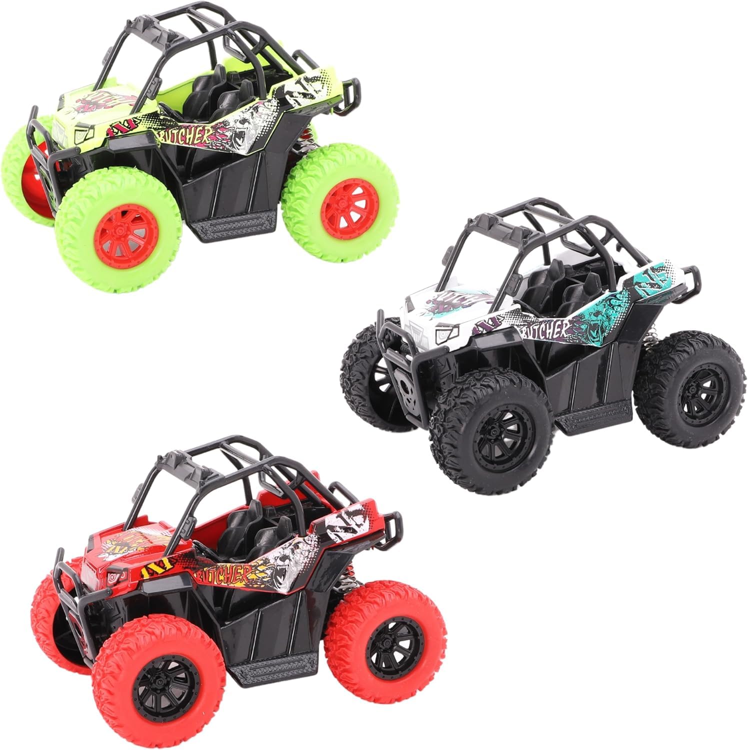 Toyland® 11cm (4") Vibrant Plastic Pull Back Beach Buggy - 3 Designs Available - Imaginative Play - Boys Toys