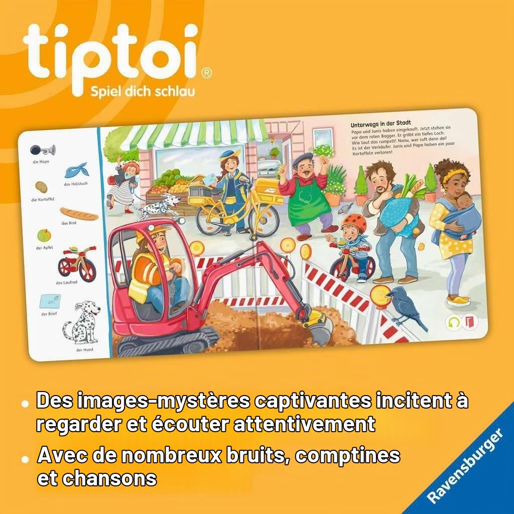 Ravensburger Kit de démarrage Tiptoi 00112 : Stylo et Livre d'images Recherchez et découvrez My World - Jeux éducatifs pour Enfants à partir de 2 Ans - Jouets à partir de 2 Ans