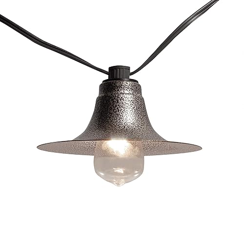 Miniatura 8 de LumaBase Guirnalda de luces eléctricas para café con 10 pantallas de metal para pistola