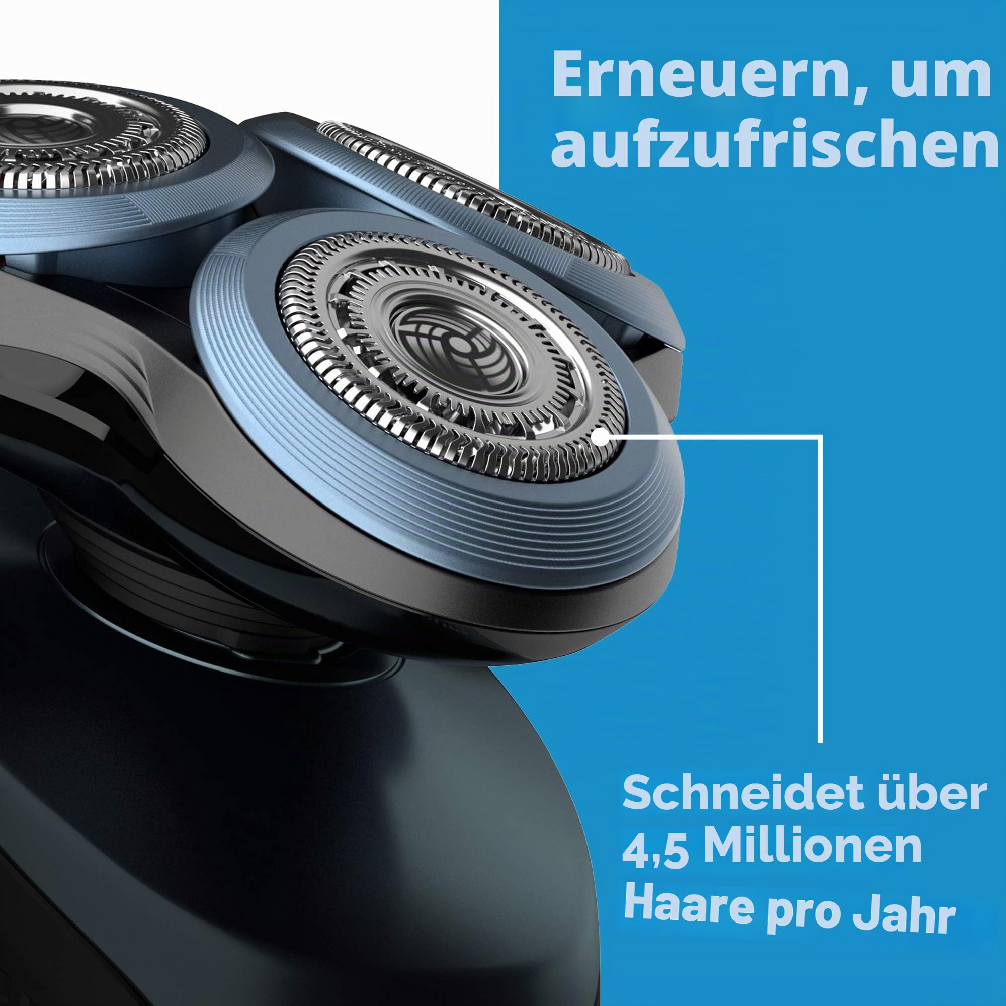 Philips Norelco Original SH60/72 Scherköpfe, kompatibel mit Norelco Rasierer Serie 6000