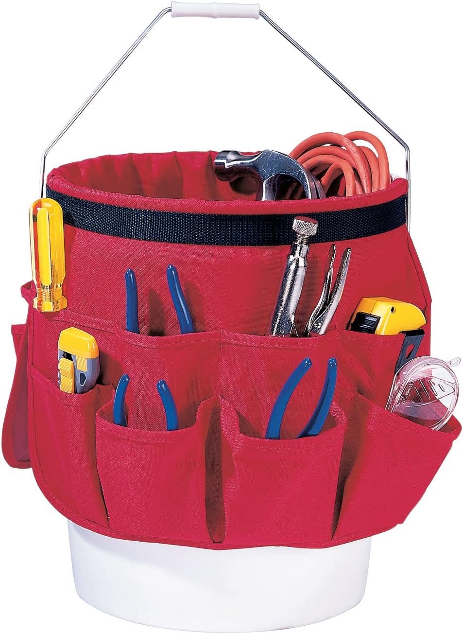 9040 32 Pocket Bucket Caddy, Red