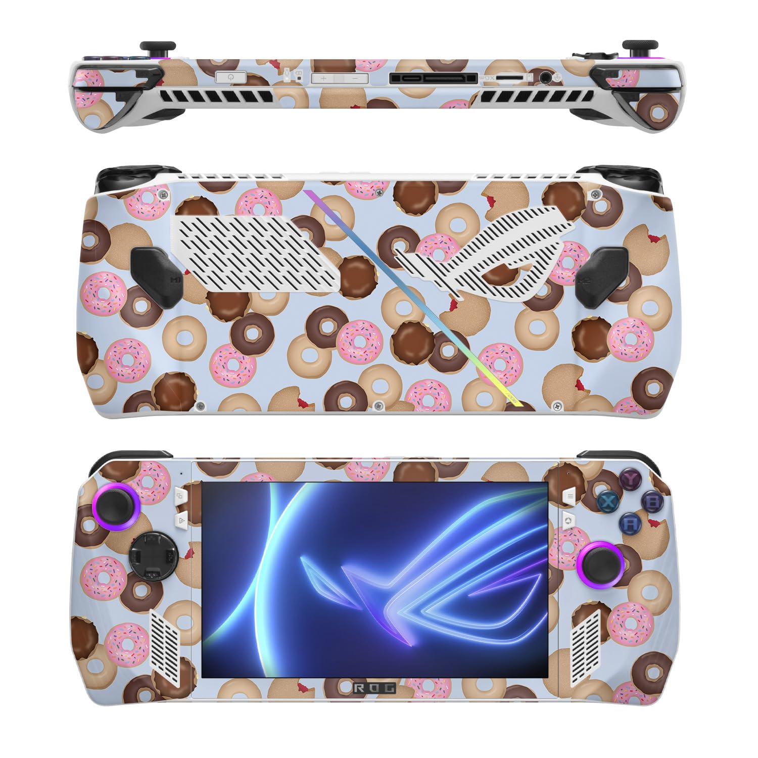 MightySkins Skin Compatible with Asus ROG Ally - Donut Binge | Protective, Durable, and Unique Vinyl Decal wrap Cover | Easy to Apply, Remove, and Change Styles