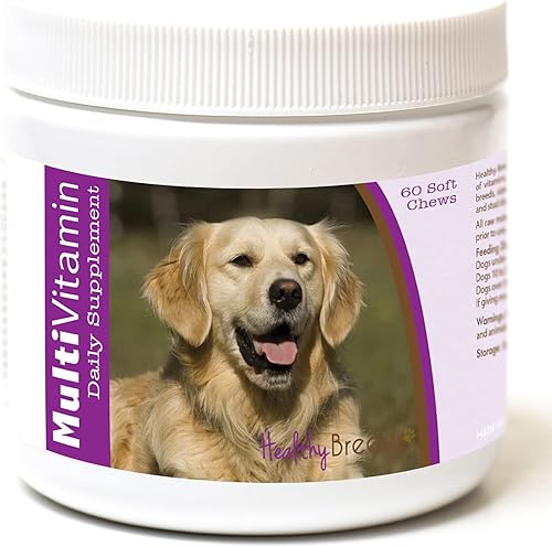 Healthy Breeds Golden Retriever - Masticables suaves multivitamínicos 60 unidades