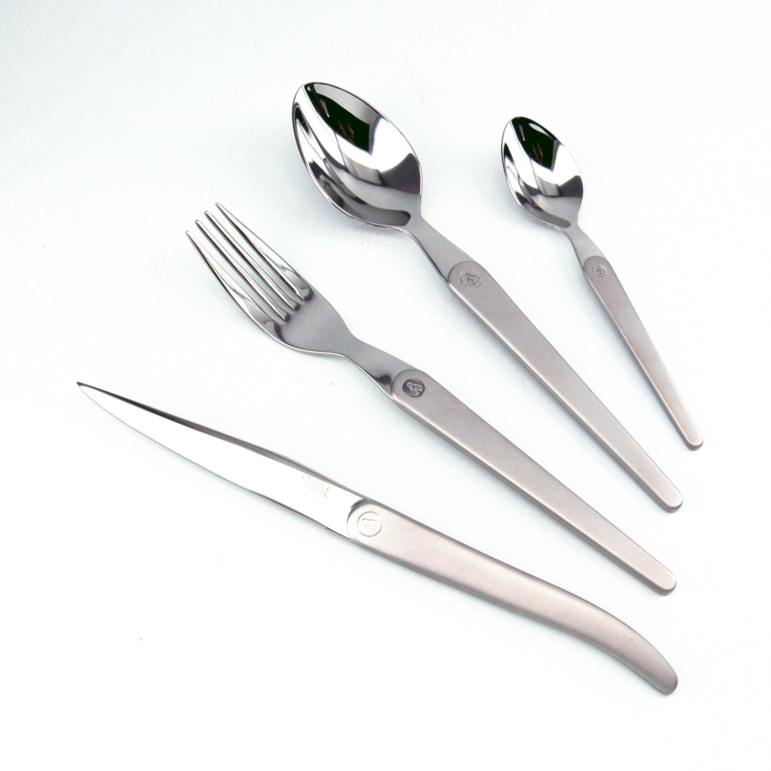 TB Stainless Steel-Laguiole Evolution Satin Mirror Polish 16 Pieces Cutlery Set, Multi-Colour, One Size