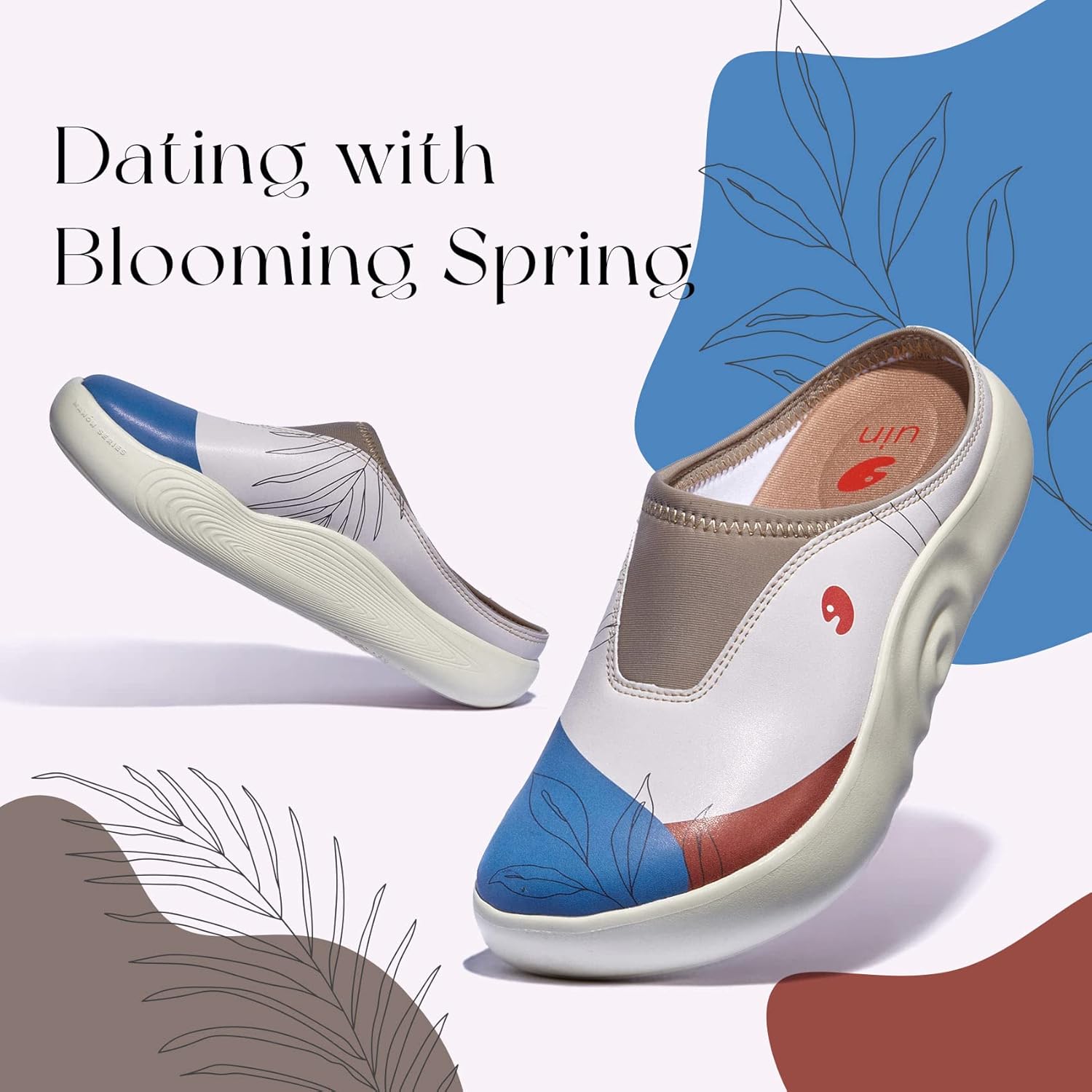 UIN Women's Slip On Walking Shoes Art Travel Lightweight Comfort Fashion Sneaker Mahon Series - Image 2