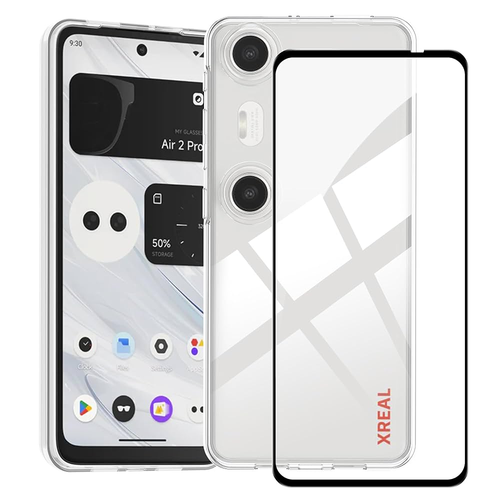 XREAL BEAM＋シリコンケース Amazon.com: for Xreal Beam Pro Case with Tempered Glass