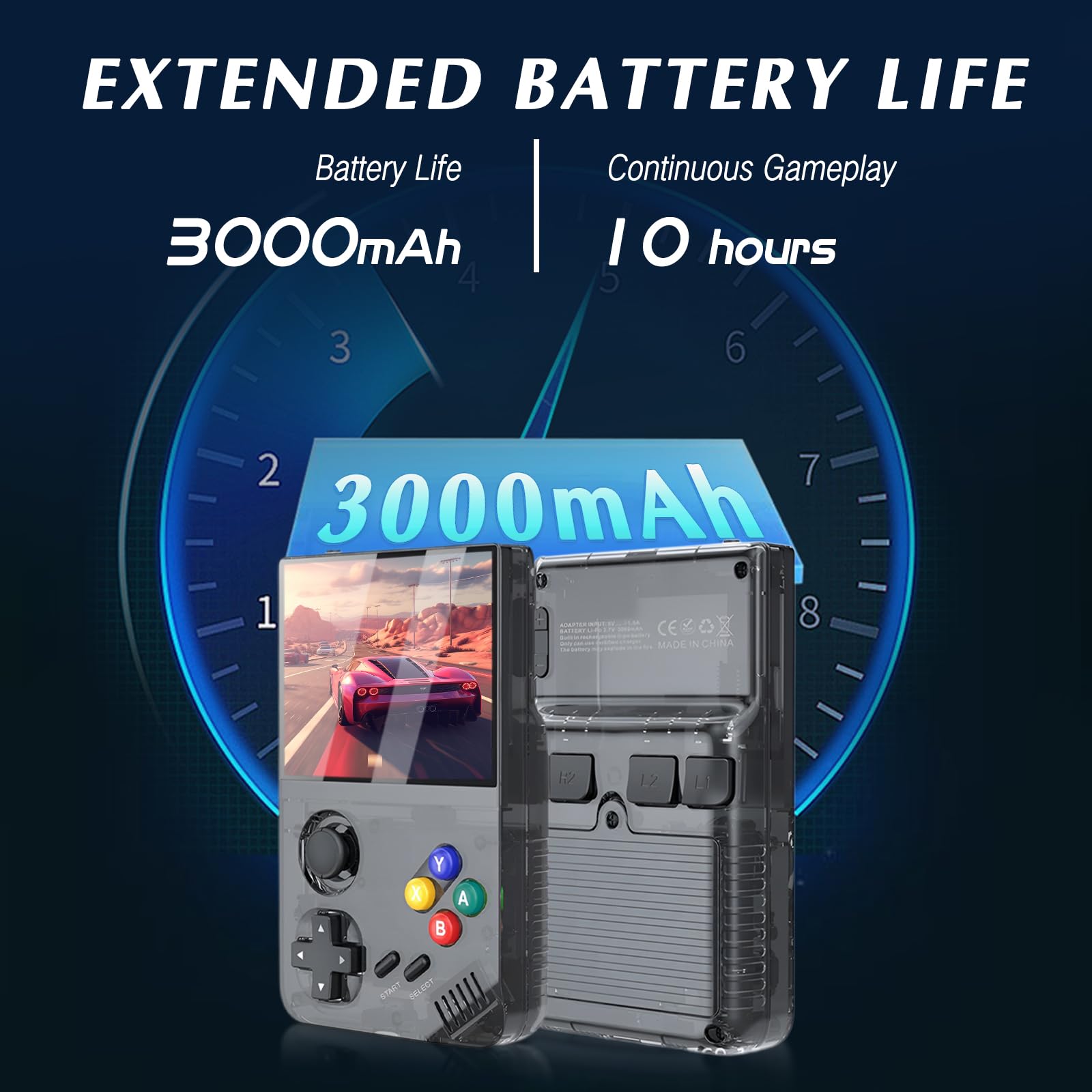 Amazon | SAMIQU M19レトロハンドヘルドゲームコンソール HD 3.5