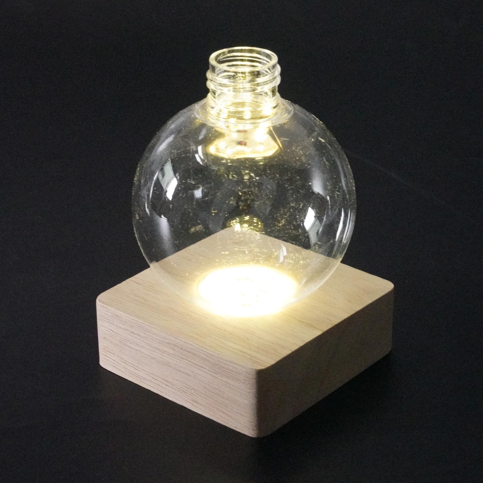 Vases hydroponiques décoratifs en Verre mettant en Valeur la Croissance des Racines grâce à des illuminations et offrant des atmosphères de lumière à l ' intérieur