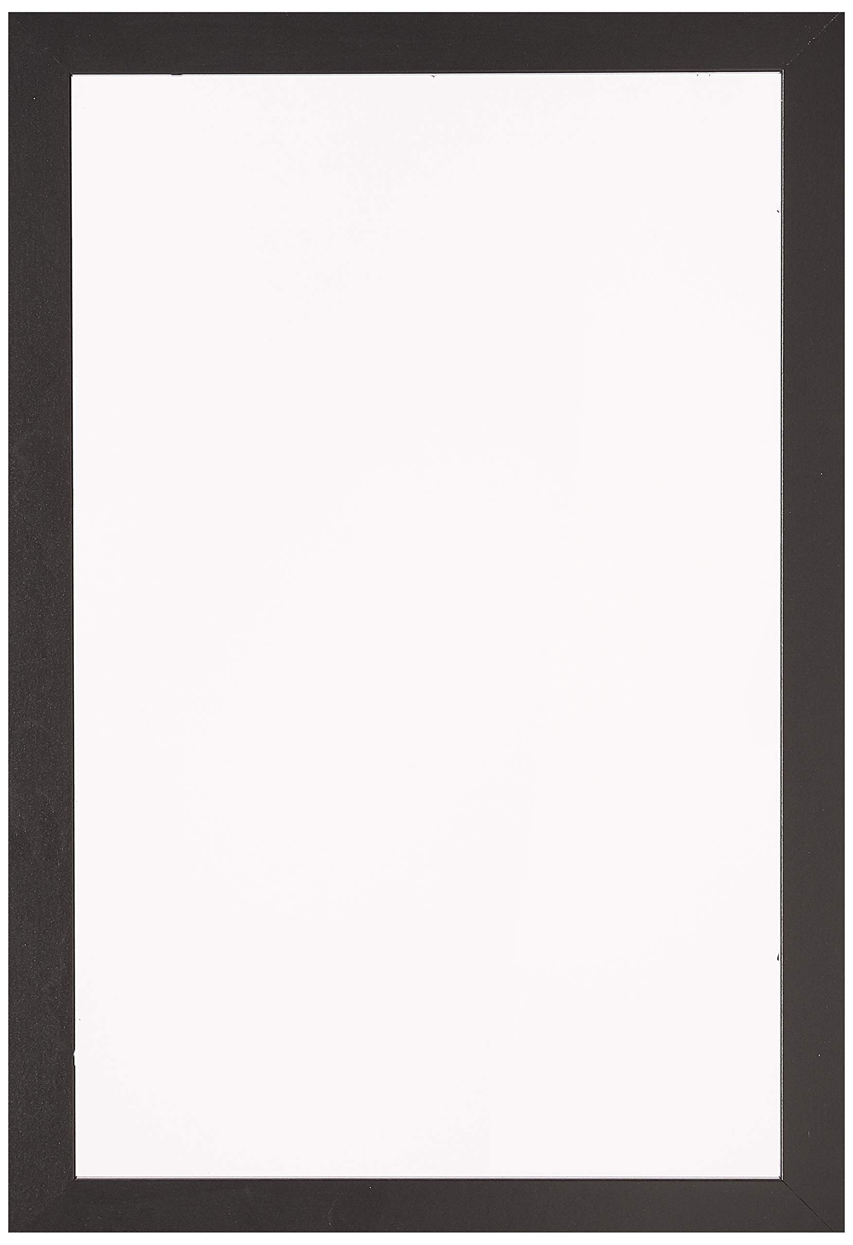 ArtToFrames 11x17 Inch Black Picture Frame, This 1.25" Custom Poster Frame is Satin Black, for Your Art or Photos - Comes with Regular Glass, WOMFRBW26079-11x17