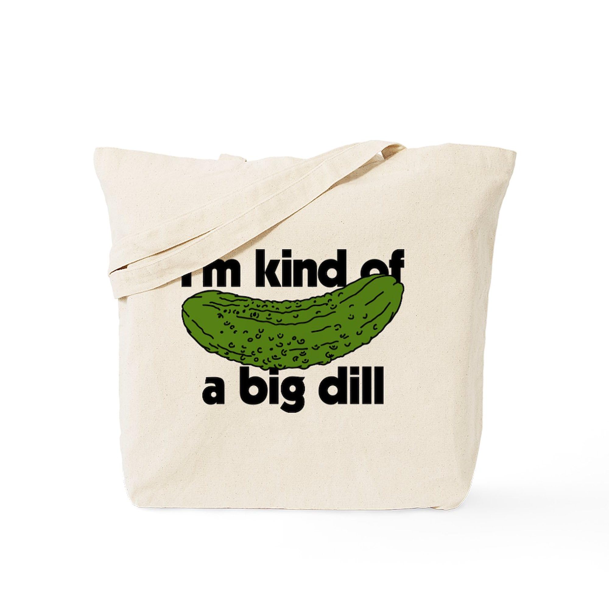 CafePress I'm Kind of A Big Dill Tote Bag Reusable Natural Beige Canvas Shopping Bag