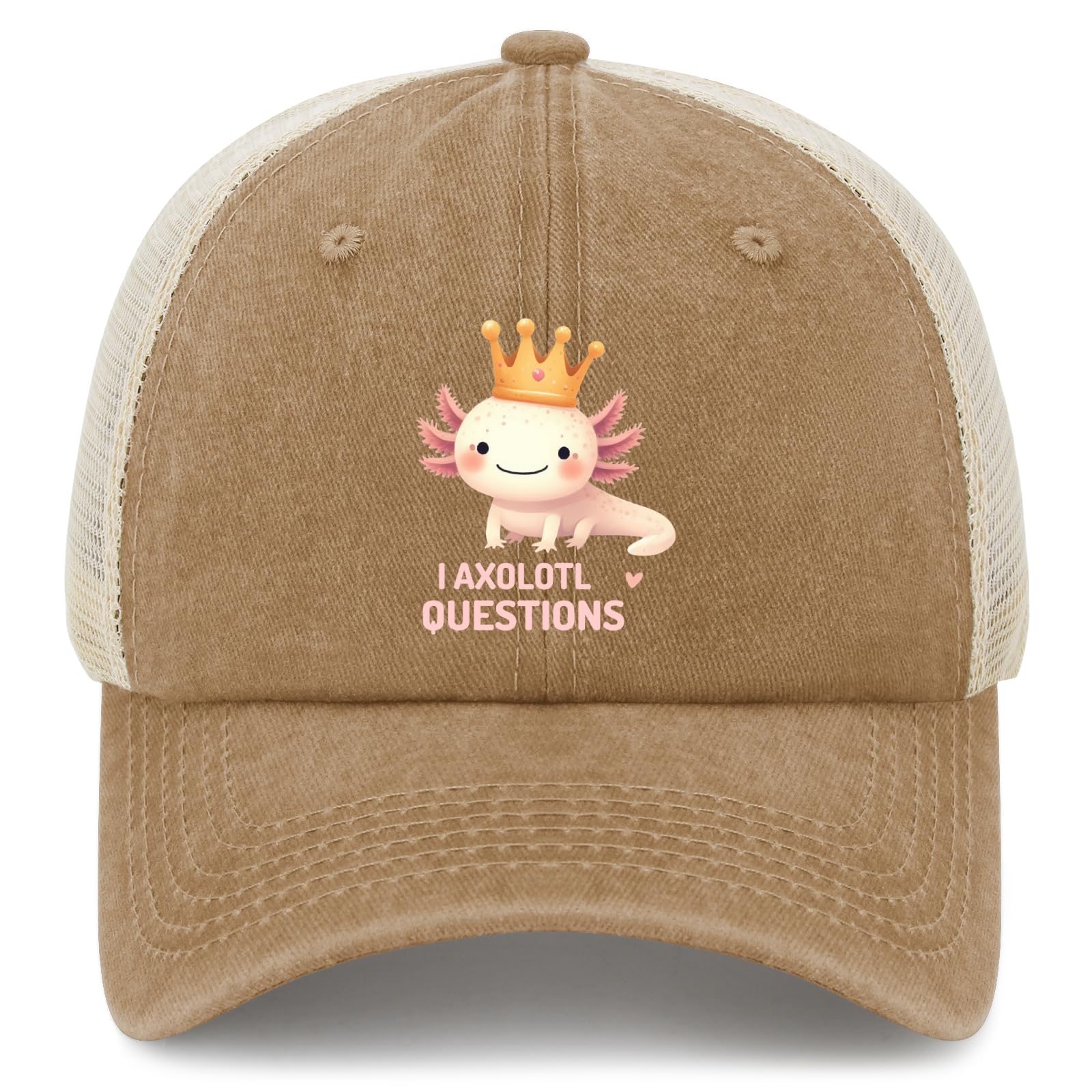 I Axolotl Questions Adults Youth Kids Axolotl Hat Cycling Caps for Him
