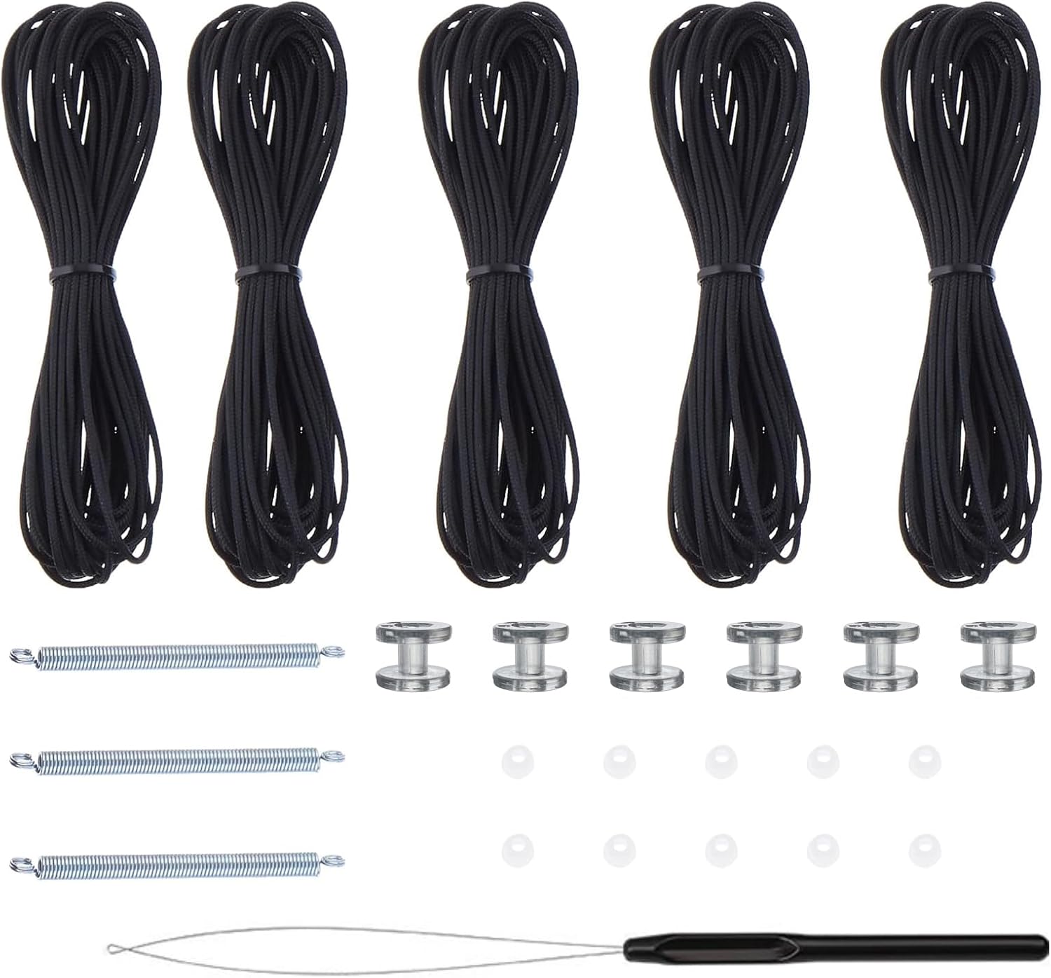 RV Pleated Shade Repair Kit Window Shade (Black) Automotive