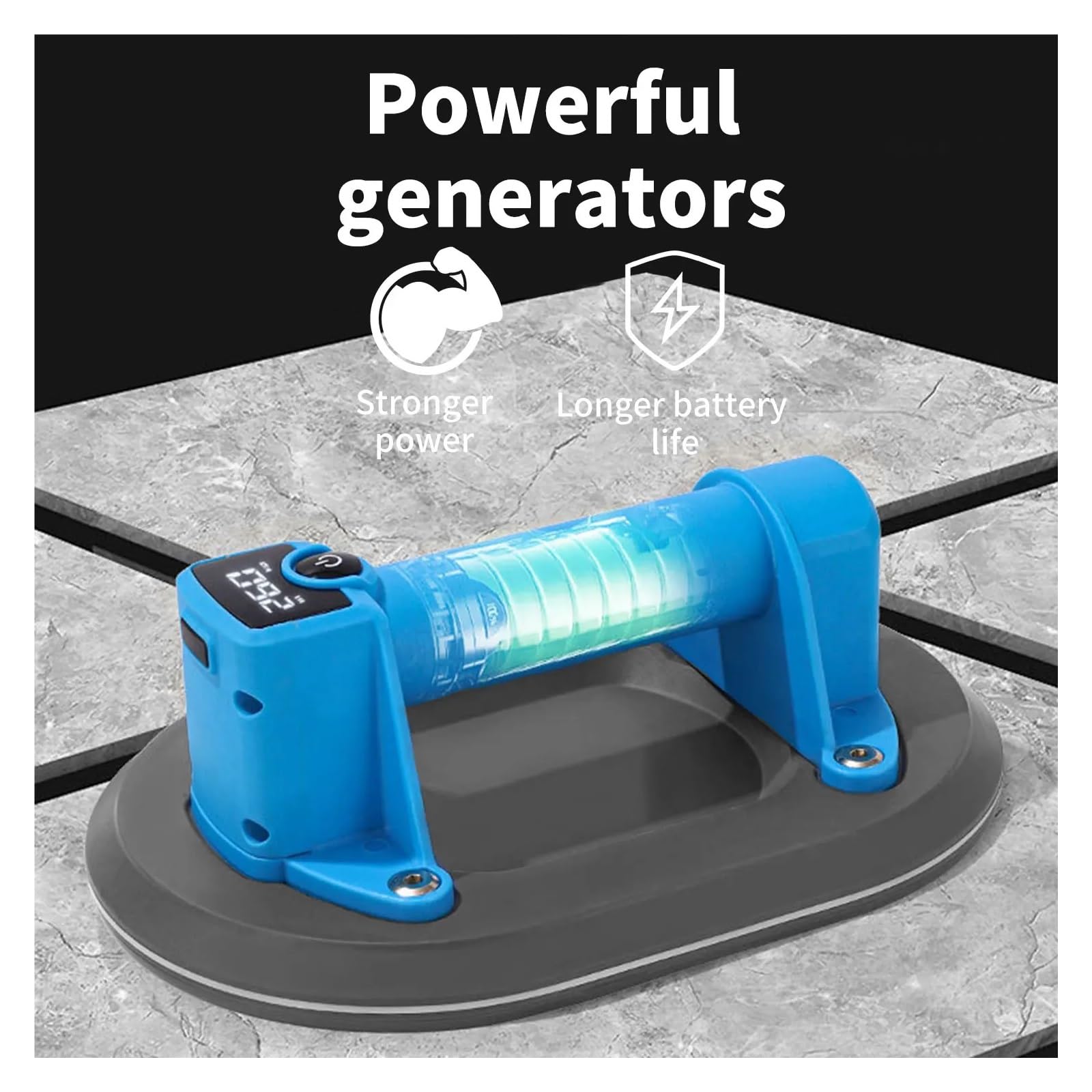 Glass Suction Cup, Electric Vacuum Sucker Air Pump Automatic Vacuum Sucker Strong Transporter Floor Tile s Floor Tile Lift Load 200kg for Tiles,Windshield,Window