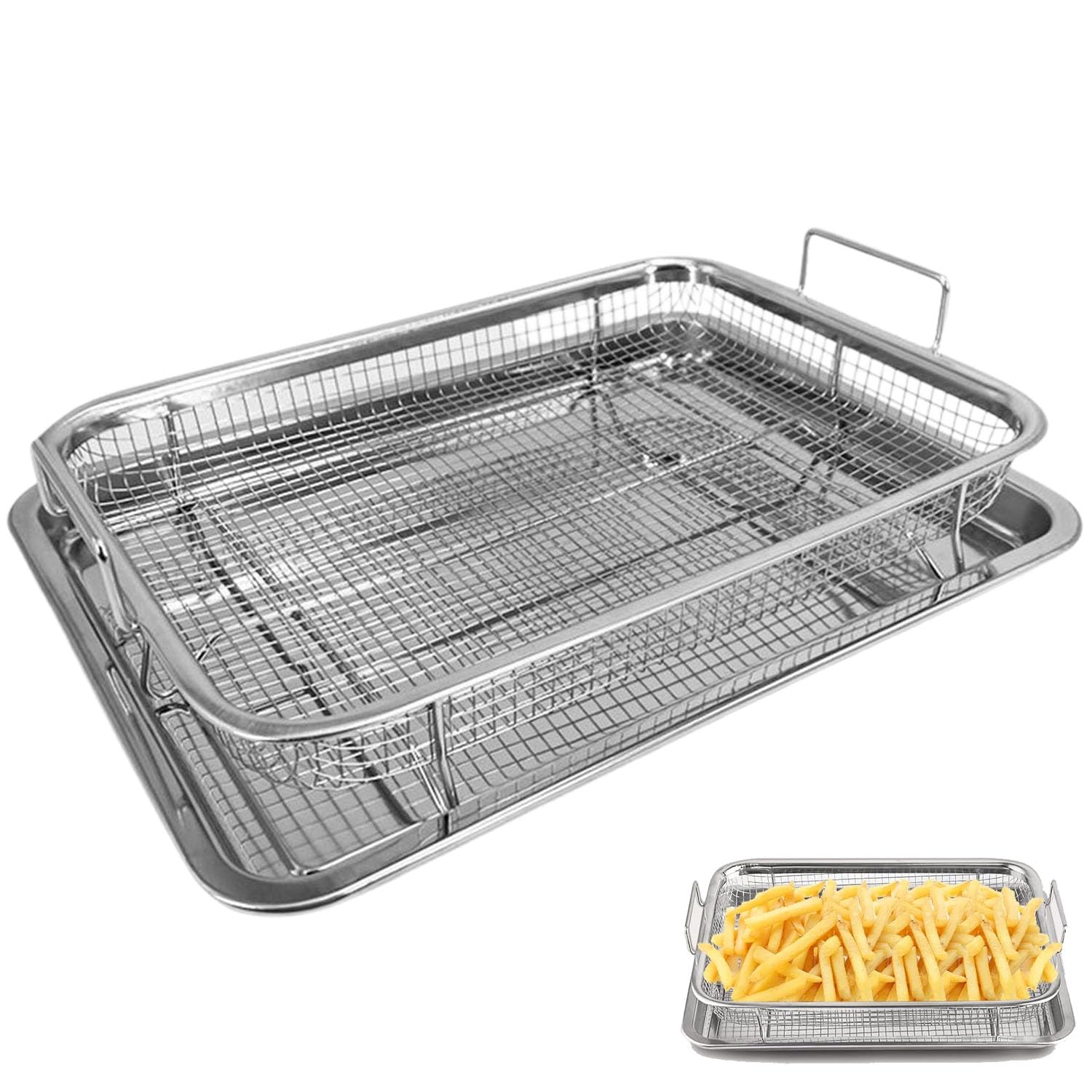 Kosz na grilla, kosz na grilla, taca do piekarnika, taca na grilla, frytek, smażonych