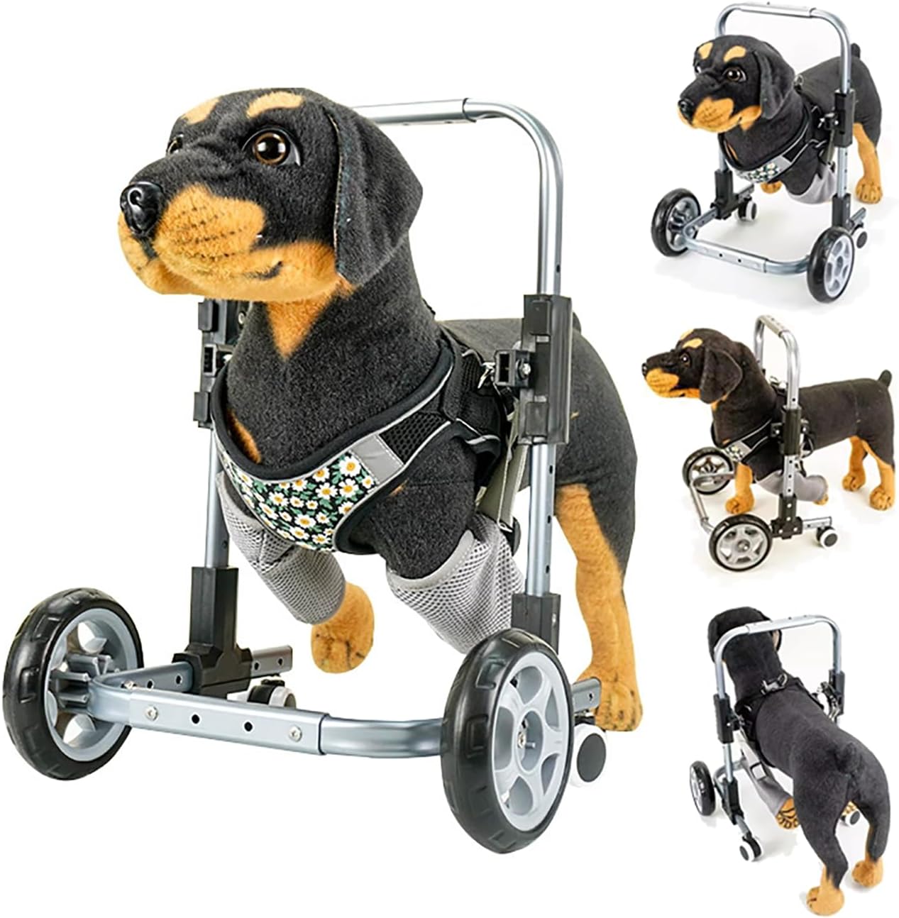 Front Leg Dog Wheelchair for Support Small Medium Large Dogs, Disabled Doggie Wheelchairs Brace for Walking, Adjustable Dog Mobility Aids Activity, Dog Wheel Chairs for Front Legs