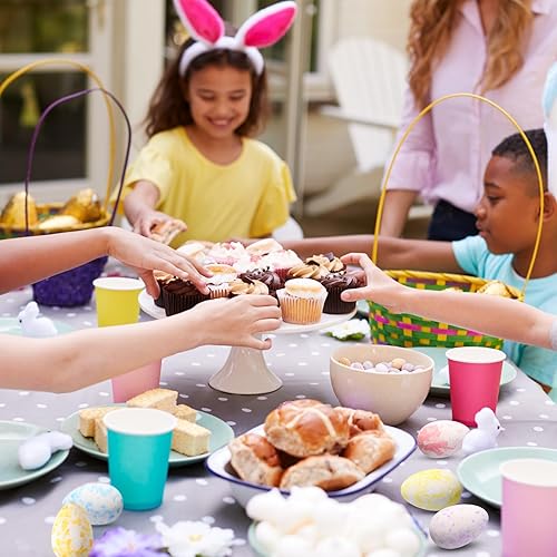 Miniatura 7 de Wenqik 120 huevos de Pascua de espuma para manualidades, decoración de fiesta de Pascua, pequeños huevos decorativos artificiales falsos para