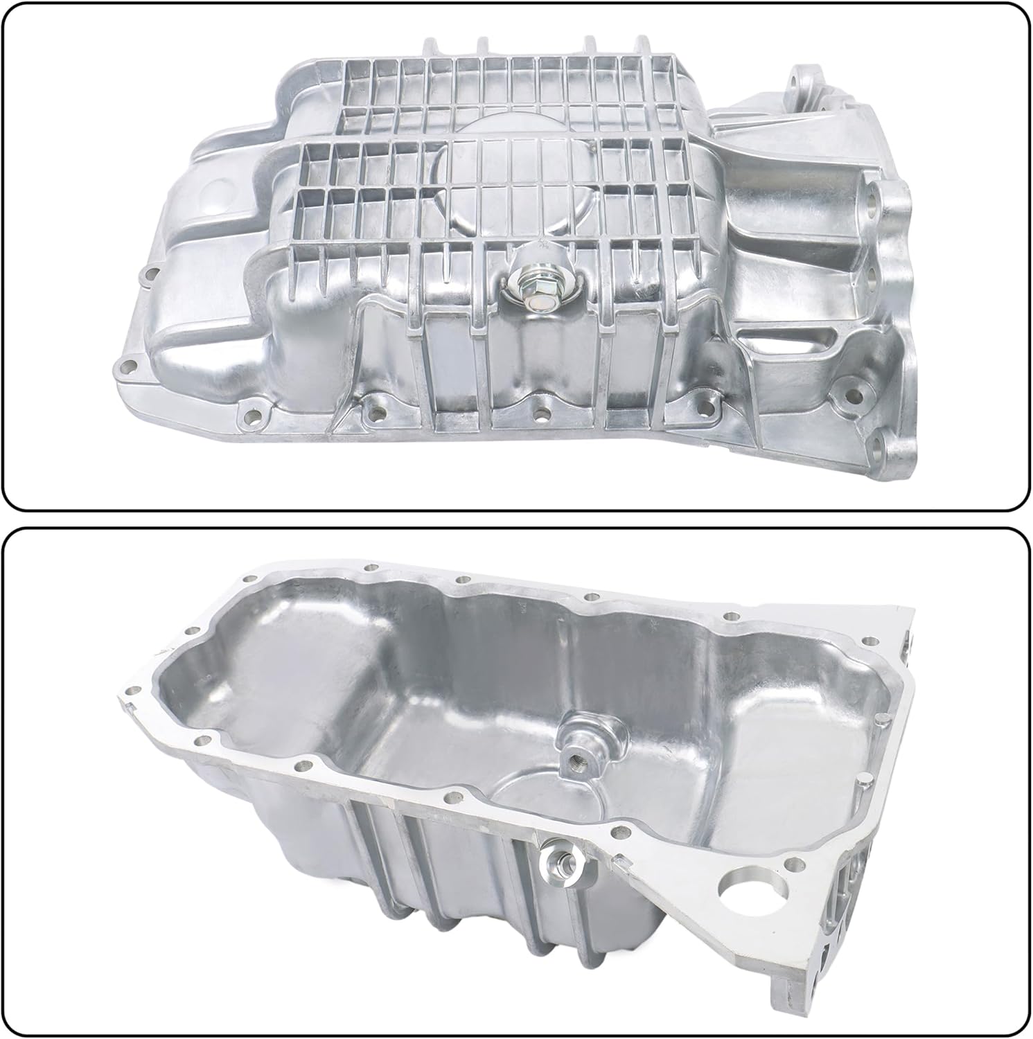 Engine Oil Pan Replacement for Ford Fiesta Ikon I4 1.6L 2011-2015 Replacement for Ford Fiesta 2008-2016 l4 1.6L FP79A BE8Z6675A