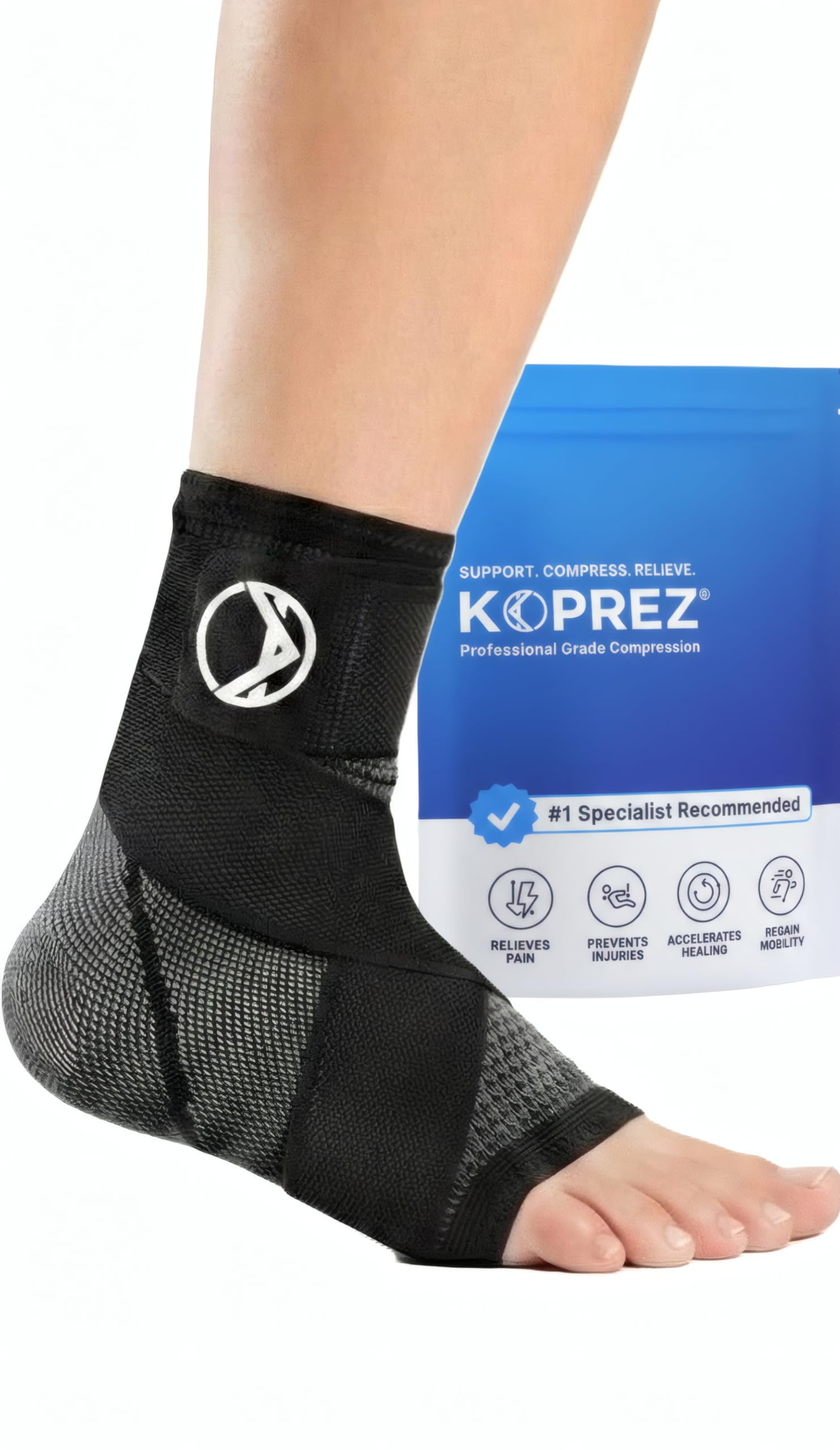 Plantar Fasciitis Sleeve - Plantar Fasciitis Relief, Plantar Fasciitis Socks, Ankle Compression Sleeve, Ankle Support for Women, Plantar Fasciitis Brace, Ankle Sleeve, Ankle Support Men