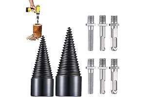 Sherem Easy Split Drill Bit Firewood Splitter Log Cone Screws Detachable
