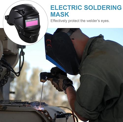 Miniatura 6 de DOITOOL Máscara facial práctica de soldadura facial sombrero pantalla accesorios útil arco solar oscurecimiento soldadura casco de argón seguridad