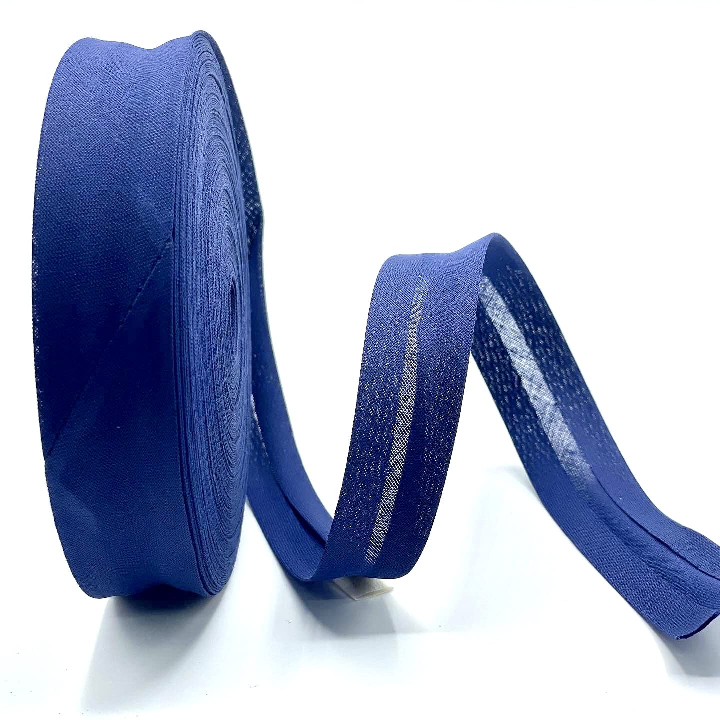 Superior Quality Royal Blue Cotton Bias Binding 25mm (1") -25 Metres