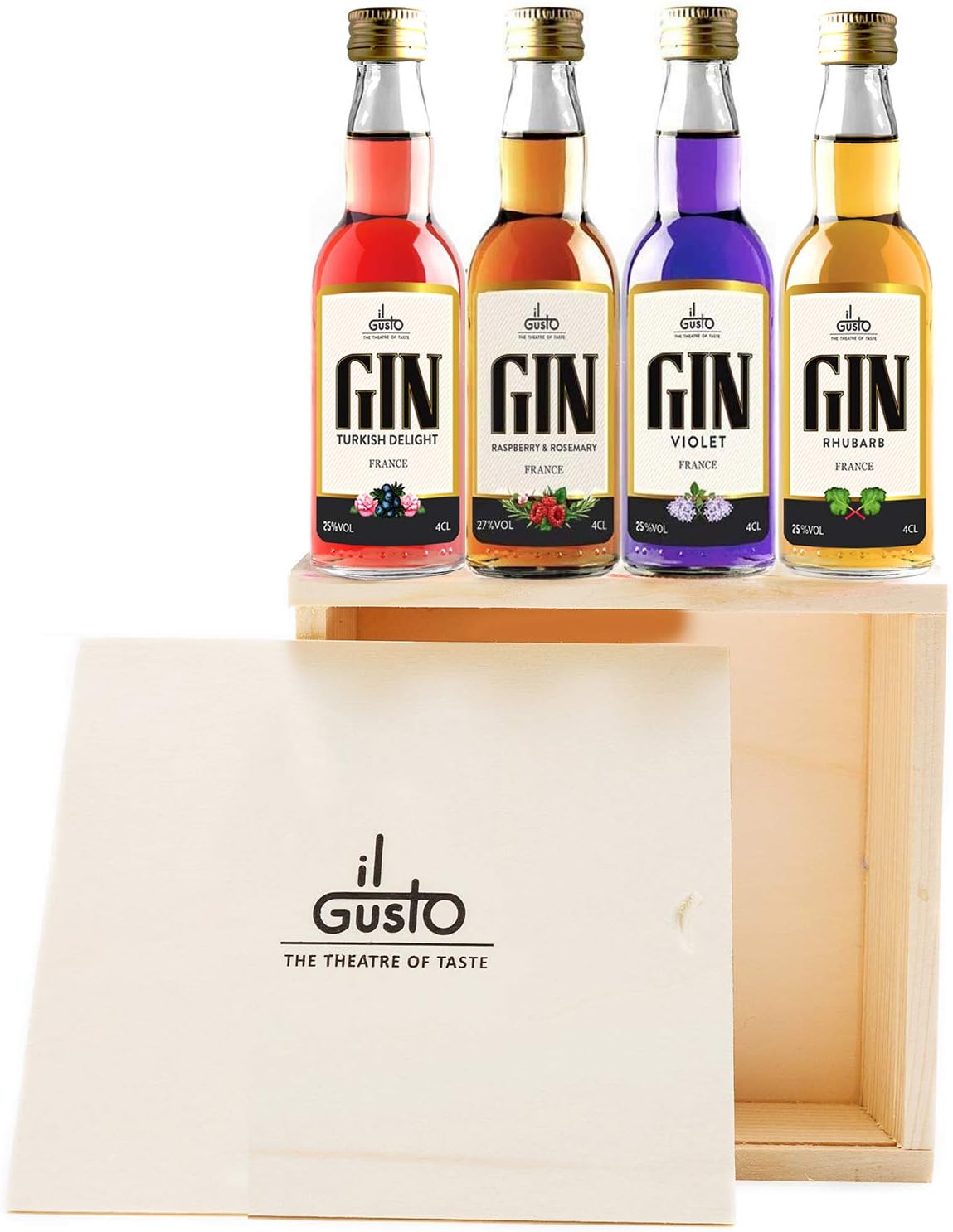 Miniature Gin Gift Set 40 ml (Pack of 4) Amazon.co.uk Grocery