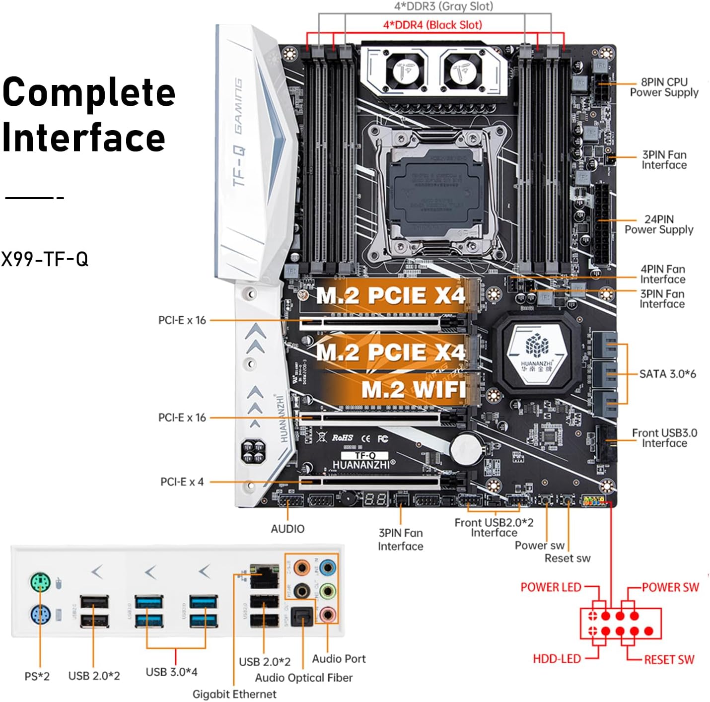 X99-TF-Q ATX Motherboard with LGA 2011-3 Socket, Peru Ubuy
