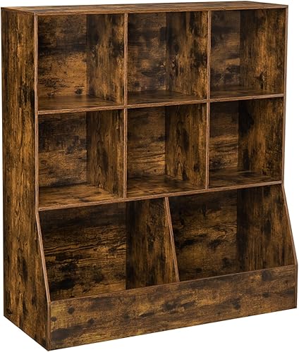 Miniatura 19 de DINZI LVJ Organizador de almacenamiento de juguetes, estantería para niños, gabinete de almacenamiento de juguetes de madera, estantería para niños