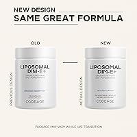 Vista 3 de Codeage Suplemento DIM liposomal – 4 meses de suministro de vitaminas DIM y SGS, granada, brócoli, isómeros de vitamina E tocoferoles