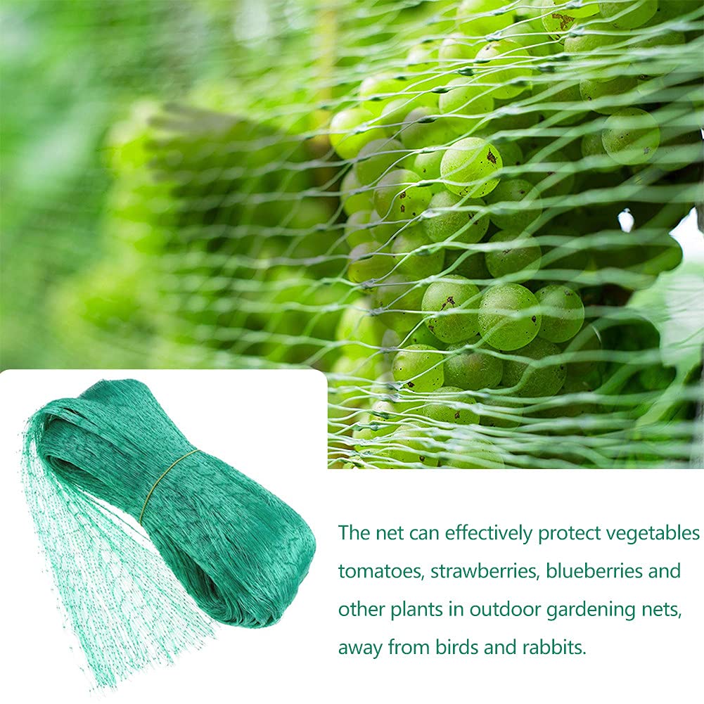 Rete per insetti a maglie strette， Bird Netting Mesh For Garden Trees Fruits Vegetables Ponds Green Multiple Sizes(2m*10m)