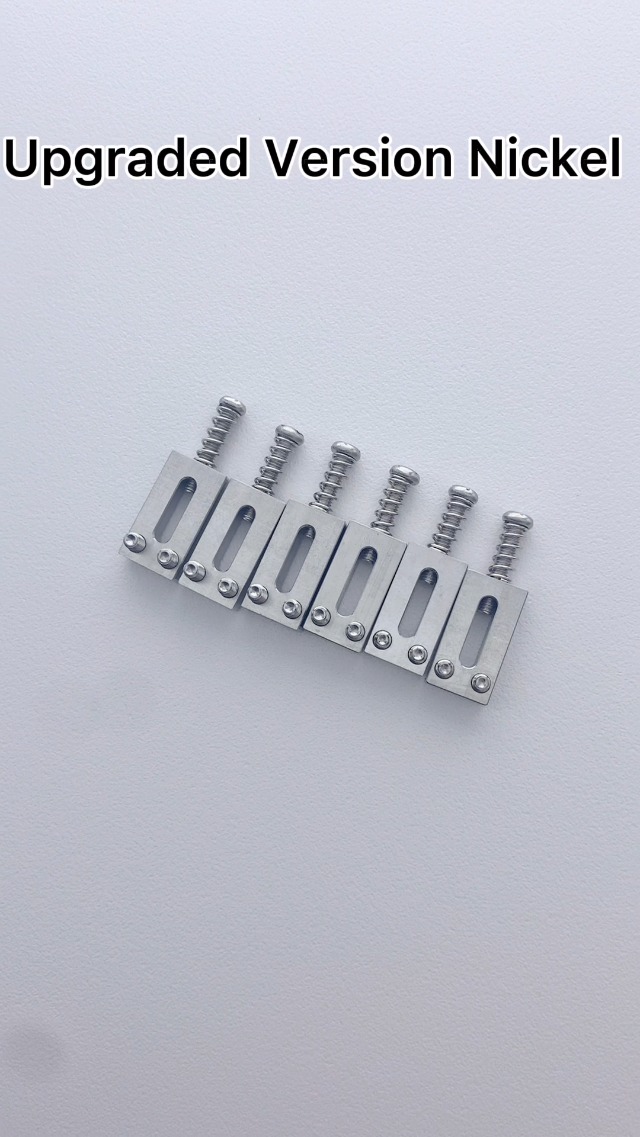 KAISH Sella a rullo per ponte per chitarra, in acciaio inox, di alta qualità, per Stratocaster/Telecaster, larghezza 10,8 mm