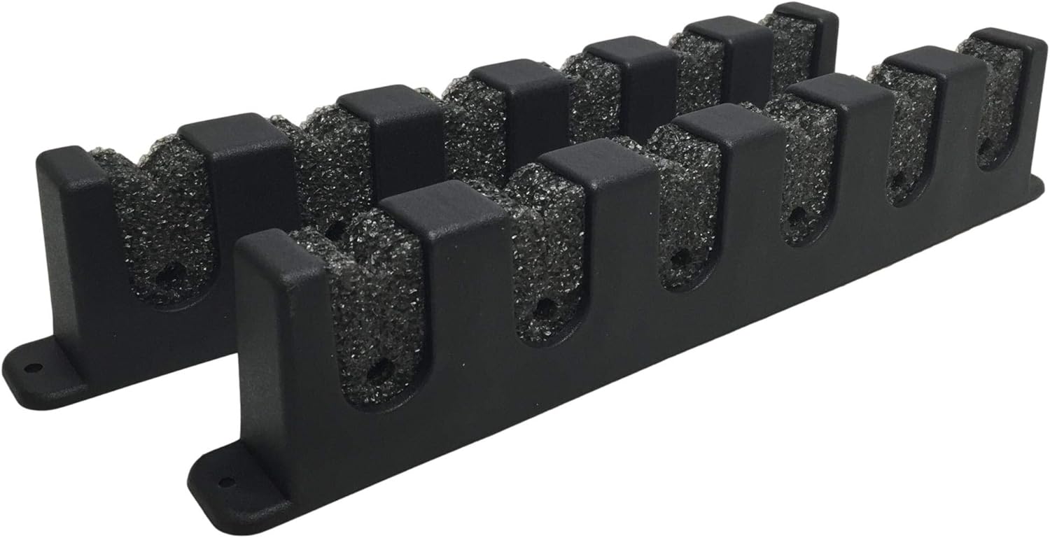 Pactrade Marine Plastic Rod Storage Rack W/Foam Horizontal 6 Rod Scratch-Free