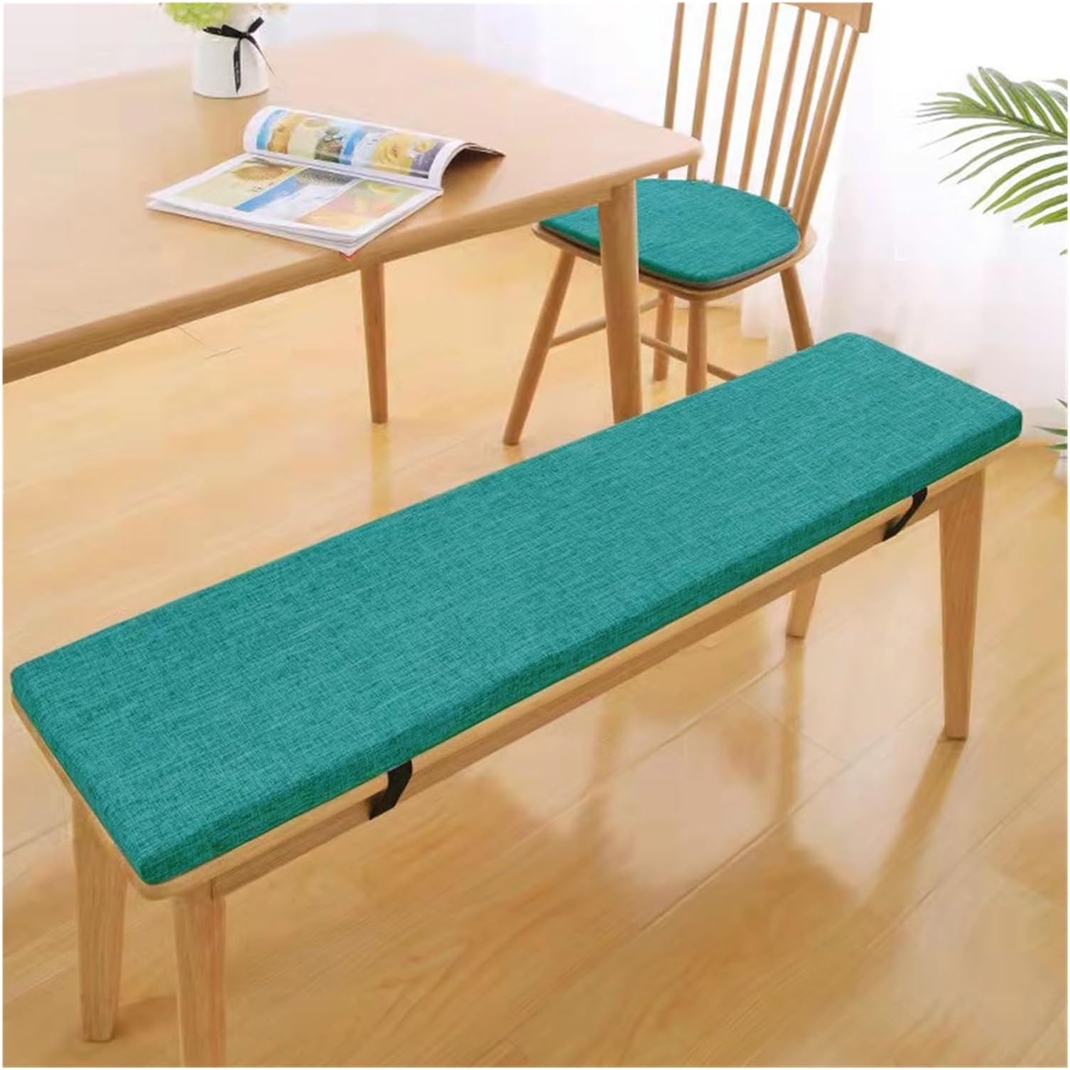 Bench Cushions for Outdoor/Indoor Furniture 48/46/50inch Patio Furniture Cushions Bench Seat Cushion Window Cushions Chair Cushions (@13, 140x40cm/55x15.7in)