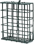 MEKKAPRO Suet Nourriture pour pendentif extérieur avec chaîne métallique, porte-sucettes à capacité unique, aliment pour oiseaux Cage de suète recommandé, nourrisson d'oiseaux de suette idéal pour les oiseaux à clin d'œil, les pics, les nuthaches (simple)