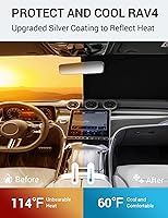 Vista 101 de Proadsy Parasol para parabrisas actualizado 2026, ajuste personalizado, Lexus NX 2022-2025 2026, 4 capas, plegable, protector de parasol frontal que