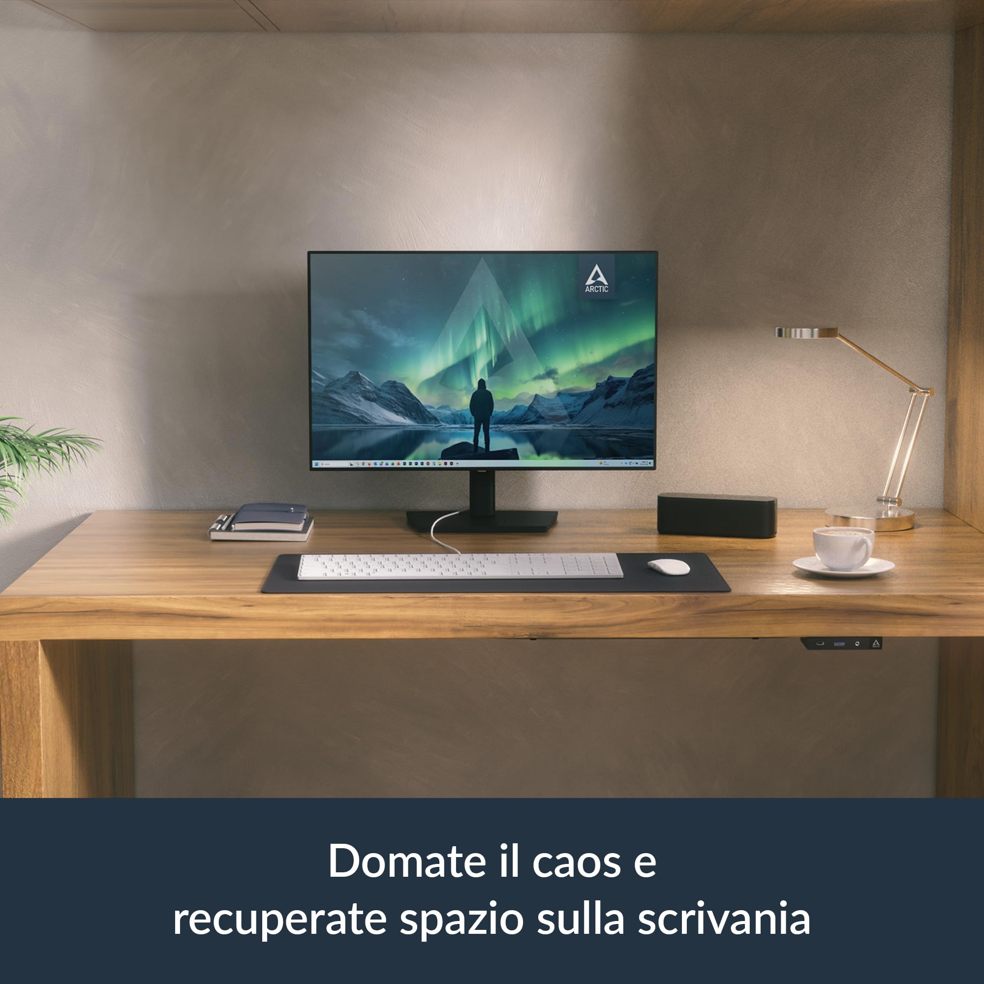 ARCTIC Senza AI 370: PC silenzioso, montaggio sotto la scrivania,